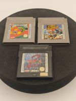 Nintendo Game Boy: 3 Stk. Games Cartridge, ACTION!!! 