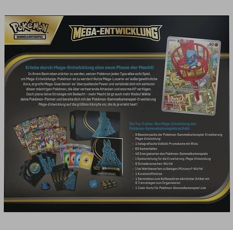 Cartoline: Pokémon Top-Trainer-Box Mega-Entwicklung: Mega-Lucario – Nuovo e nell'imballaggio originale da Buchs SG venduto da rahman007 2