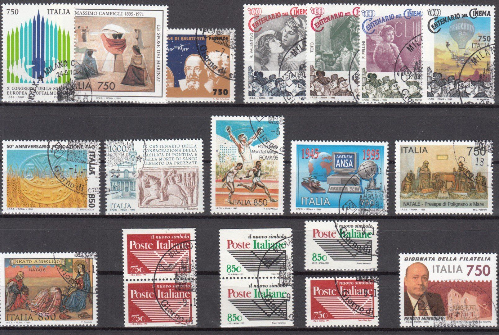 Alle Briefmarken: Italien 1995 mit ET – Gebraucht aus Bürglen TG von StampGraf 4