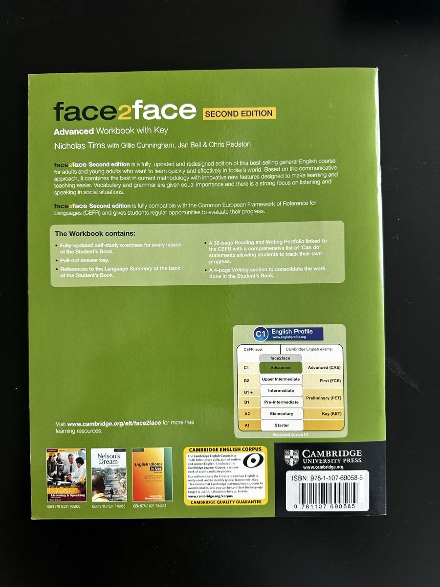 Libri: Face2Face Advanced Workbook mit Schlüssel, Top Zustand! – Nuovo (secondo la descrizione) da Suhr venduto da eeela01 1