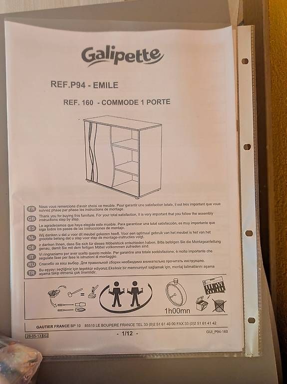 Cassettiere: Galipette - EMILE | Commode 1 porte + plan à langer – Usato da Fontaines NE venduto da cyc_zx6m 3