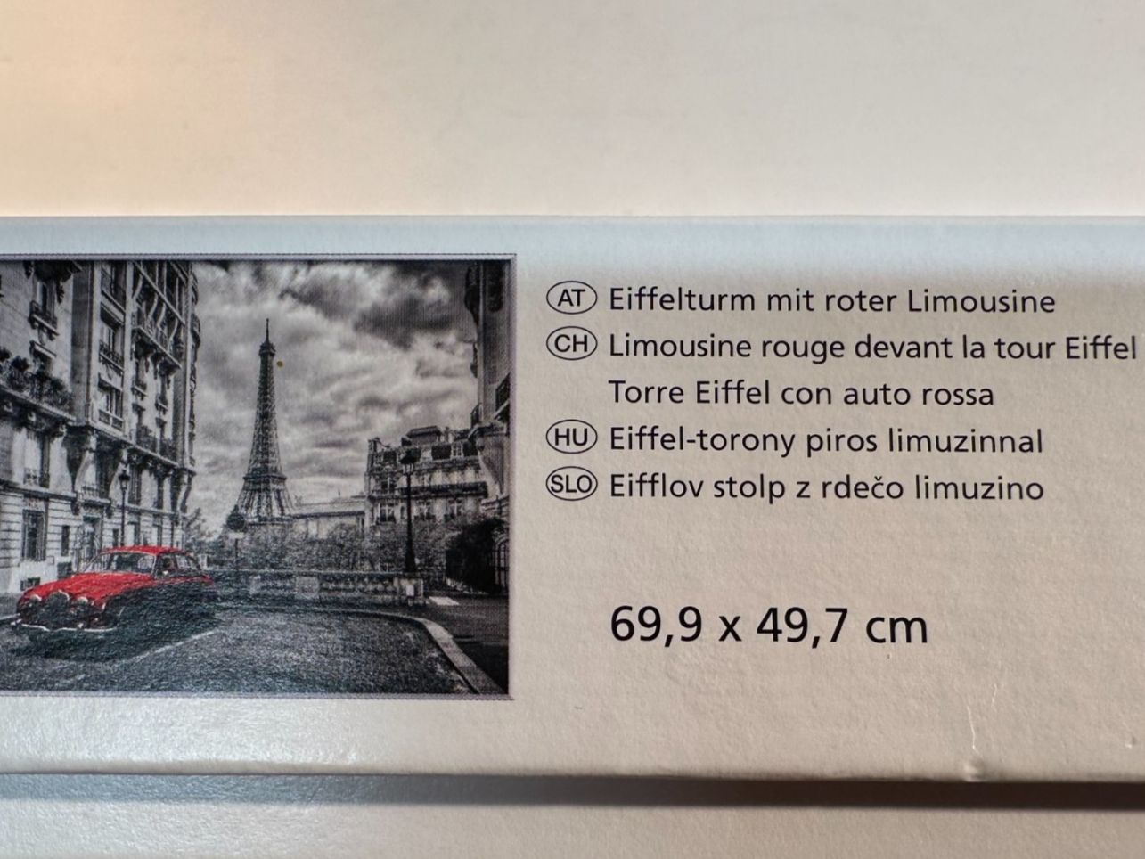 Ravensburger Puzzle: Ravensburger Puzzle. Eifelturm mit roter Limousine  1000 – Usato da Dürnten venduto da RaschaKatz 2