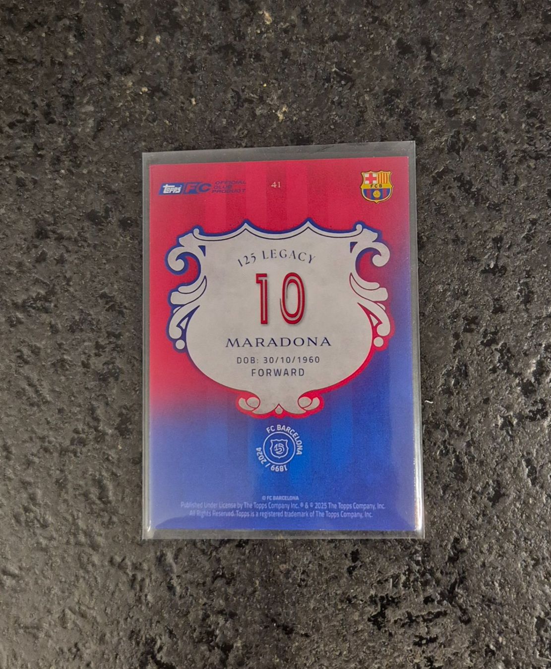 Topps Carte collezionabili: Diego Maradona - Barcelona - Topps – Nuovo (secondo la descrizione) da Burg AG venduto da Danoe 1