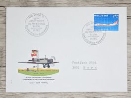 CL02 Enveloppe + Timbre Suisse 1972