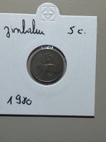 Zimbabwe- 5 cents - 1980
