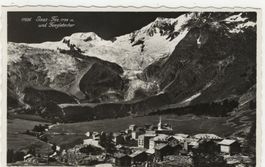 Saas Fee - Dorfansicht - alte Aufnahme - 09.02.1937
