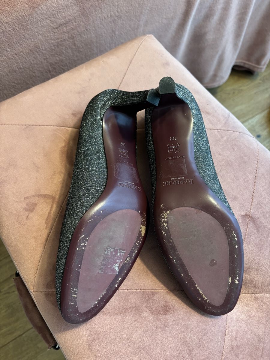 Scarpe da donna: Hand made, leather shoes, silver, 39 – Nuovo (secondo la descrizione) da Gersau venduto da Hedgie21 2