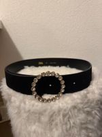 Ceinture ZARA boucle zirconium noir taille 80