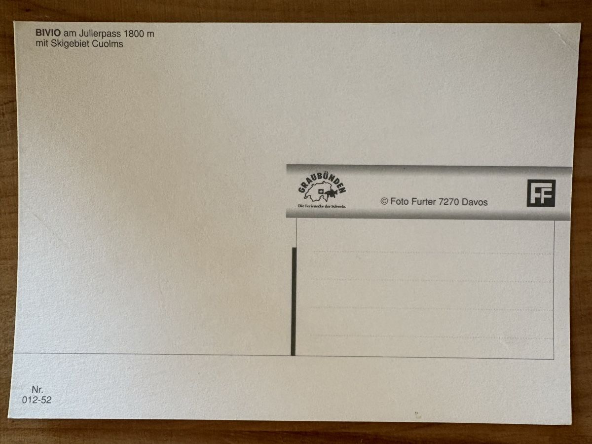 Cartoline postali: AK von Bivio – Usato da Rümlang venduto da Kartenpost1 1