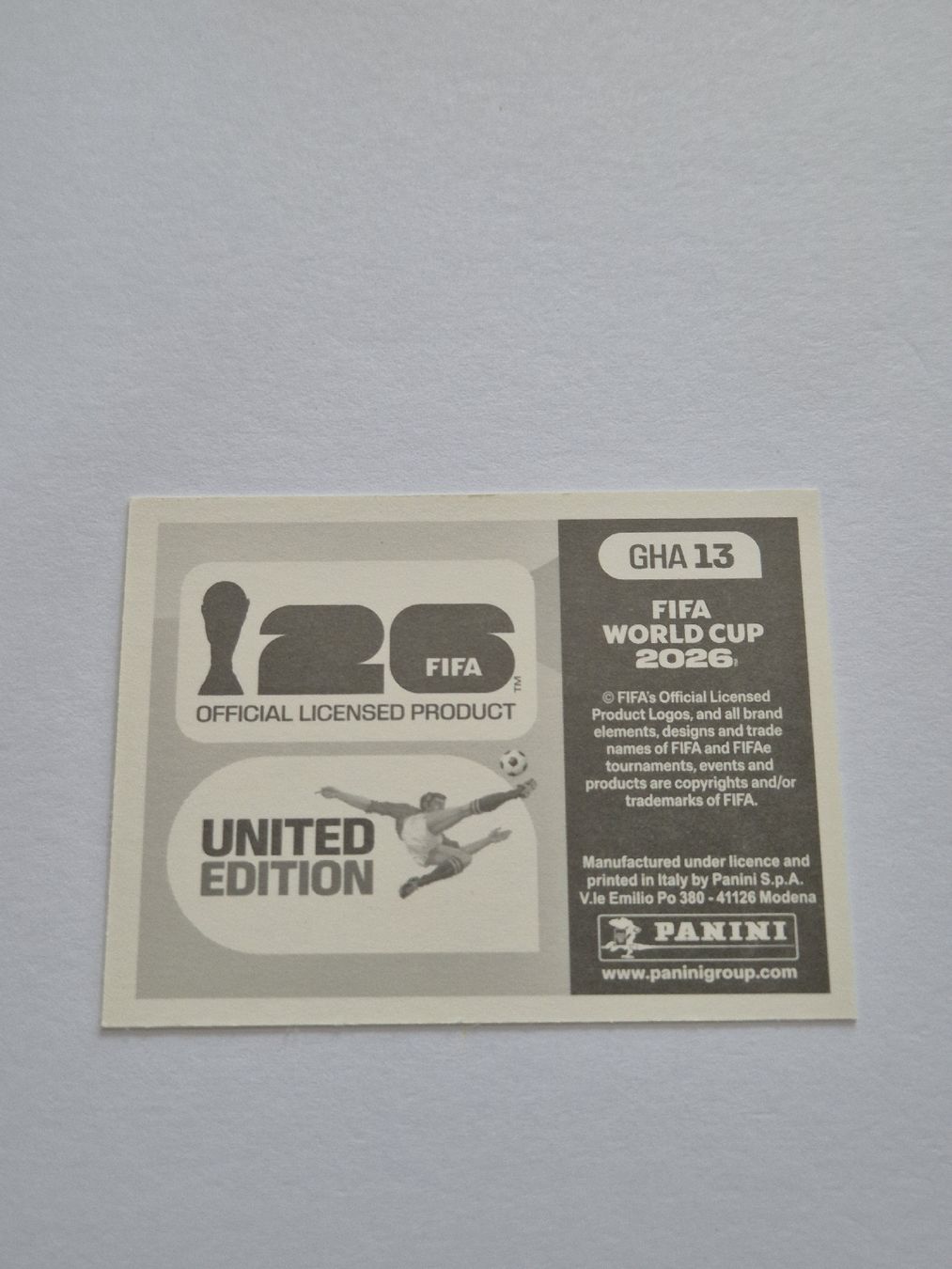 Panini Carte collezionabili: Panini Ghana GHA 13 – Nuovo (secondo la descrizione) da Romanens venduto da ozgore 1
