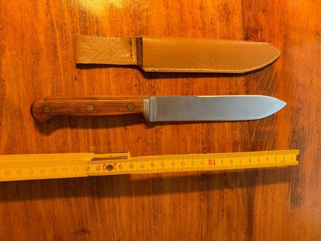 Zubehör: Bowie Messer, Klinge 16cm, Lederholster – Gebraucht aus Ennenda von glarner58