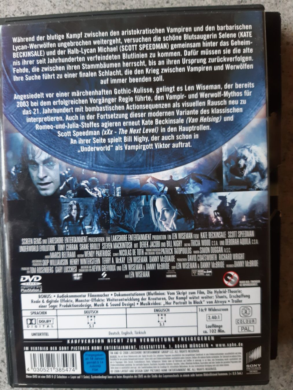 Tous les DVDs: Underworld Evolution – D'occasion à Domat-Ems par nugipuff 1