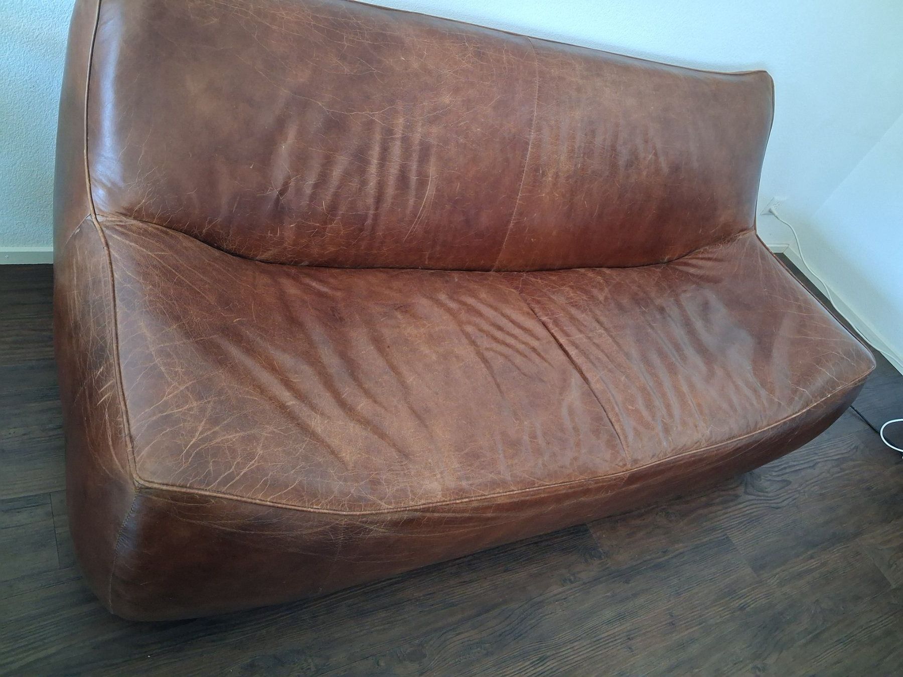 Maisons du monde Sofas: Canapé cuir brun GEORGE 180 cm – Gebraucht aus Palézieux-Village von Rob_6l8k 5
