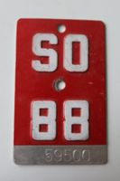 Velonummer SO 88