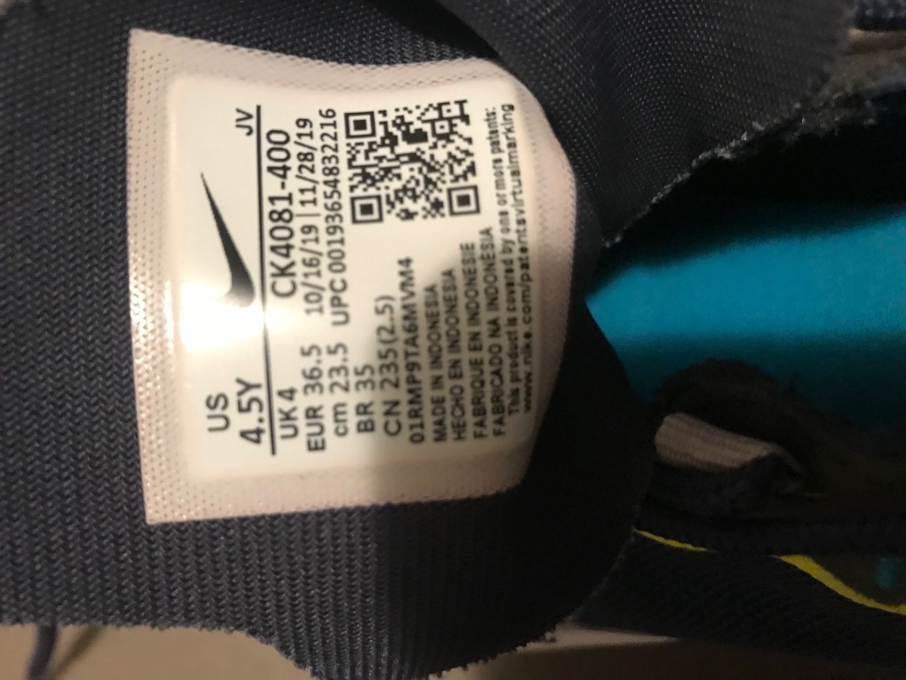 Nike Scarpe per ragazzi: Nike Kinderturnschuh Gr 36.5 – Usato da Wädenswil venduto da popey8820 2