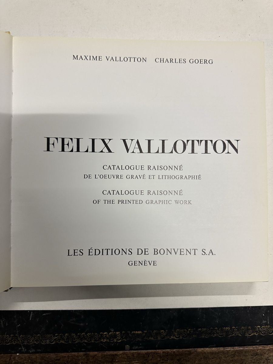 Libri: Félix Vallotton, Catalogue raisonné,1972. – Usato da Genève venduto da Tom6 1