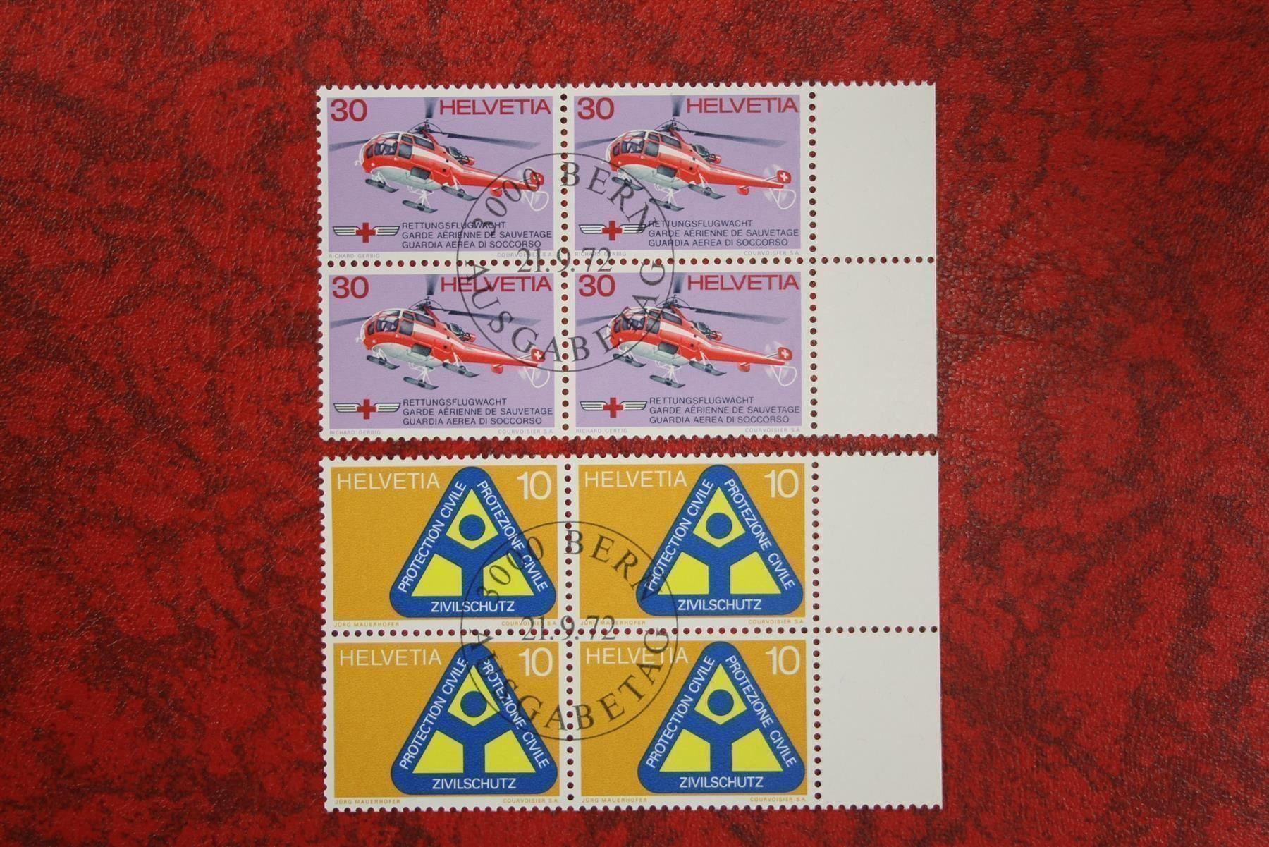 Tous les timbres: 1972: 517+518 4er-Block ET. mit Gummi – Neuf (Voir description) à Deitingen par Lglobi