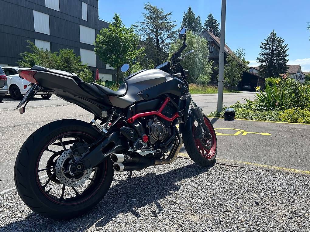 Route: Yamaha Mt 07 moto cage – D'occasion à Hohenrain par mau_9ktm
