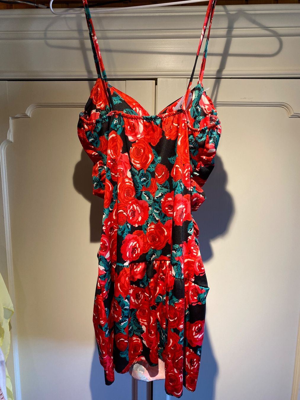 Kleider: TRÄGERKLEID-SEIDENGLANZ-ROSEN – Neu und originalverpackt aus Meienried von ManuelaBoutique 4