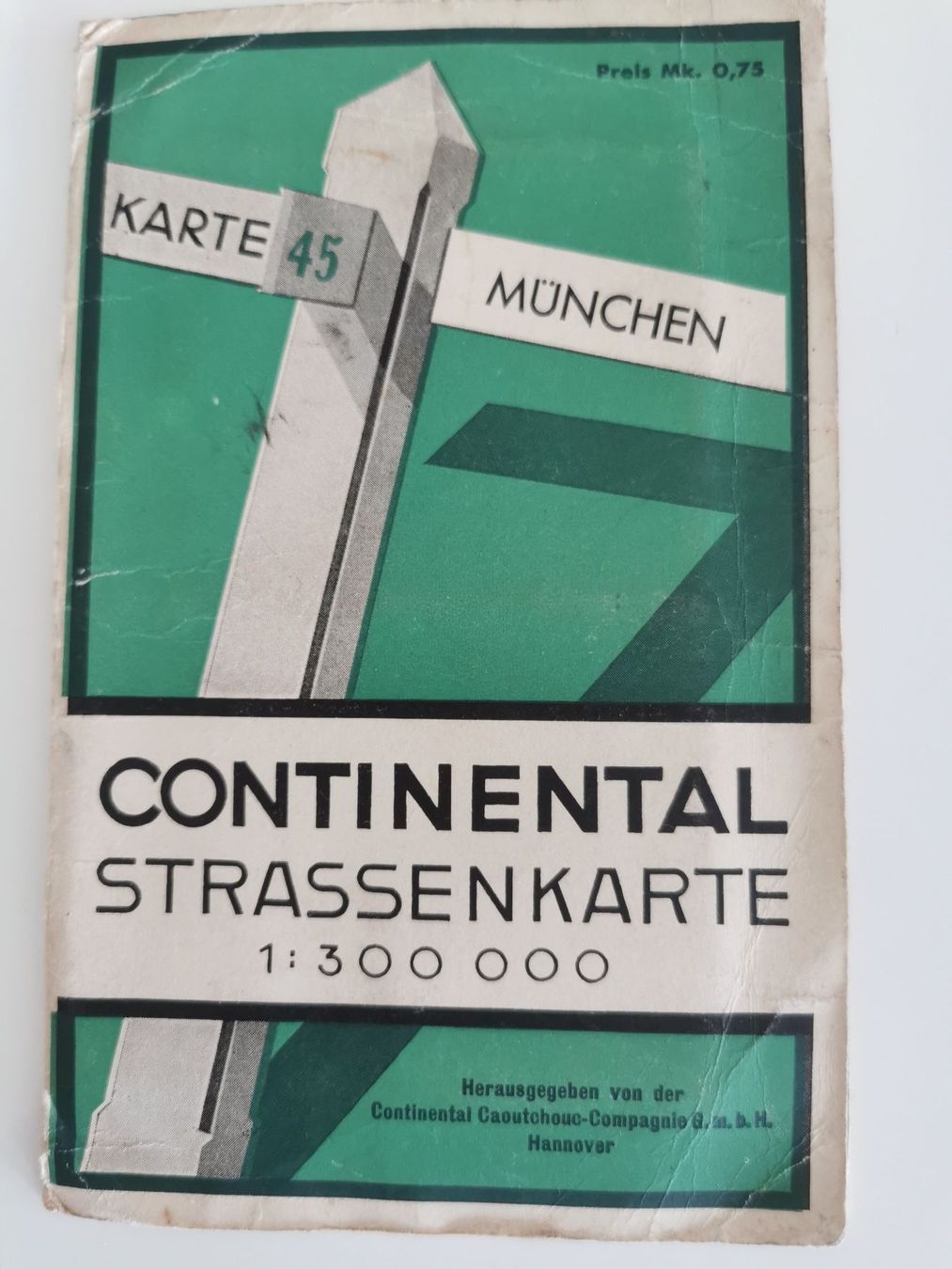 Cartine & Atlanti: Continental Strassenkarte 45 München – Usato da Richterswil venduto da Milan777
