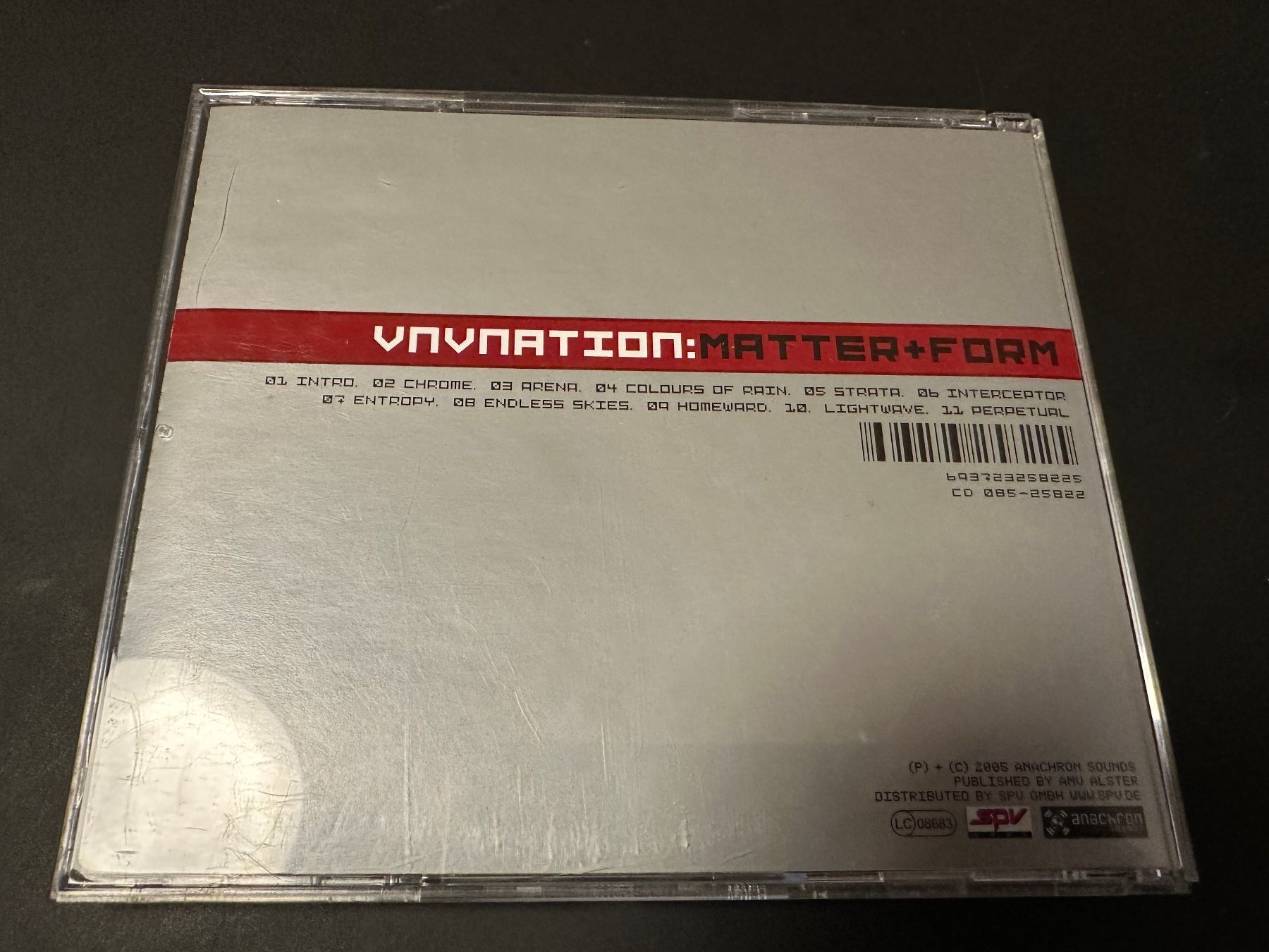 CD: VNV NATION Matter + Form Cd Gothic – Usato da Freudwil venduto da Feenland2010 2