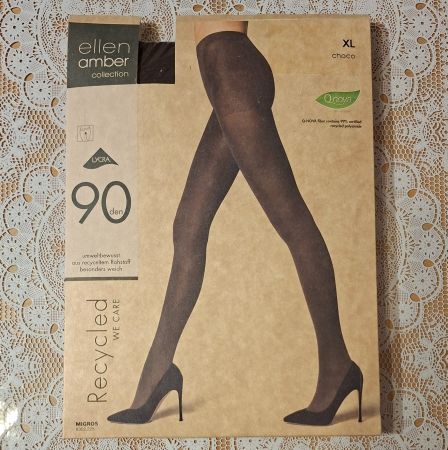 Ellen Amber Recycled We Care 90den Strumpfhose Gr.XL Choco