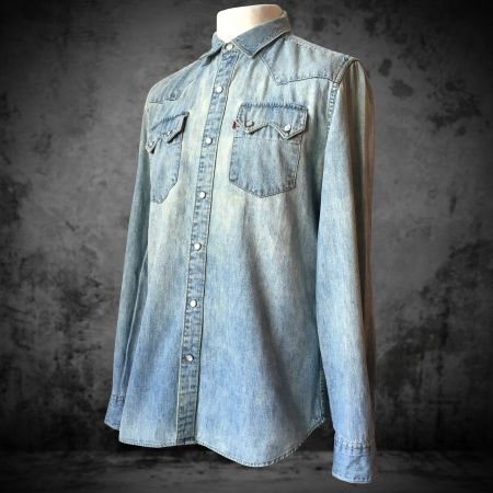 Shirt Levi's Barstow Western Slim Fit Blue Men L