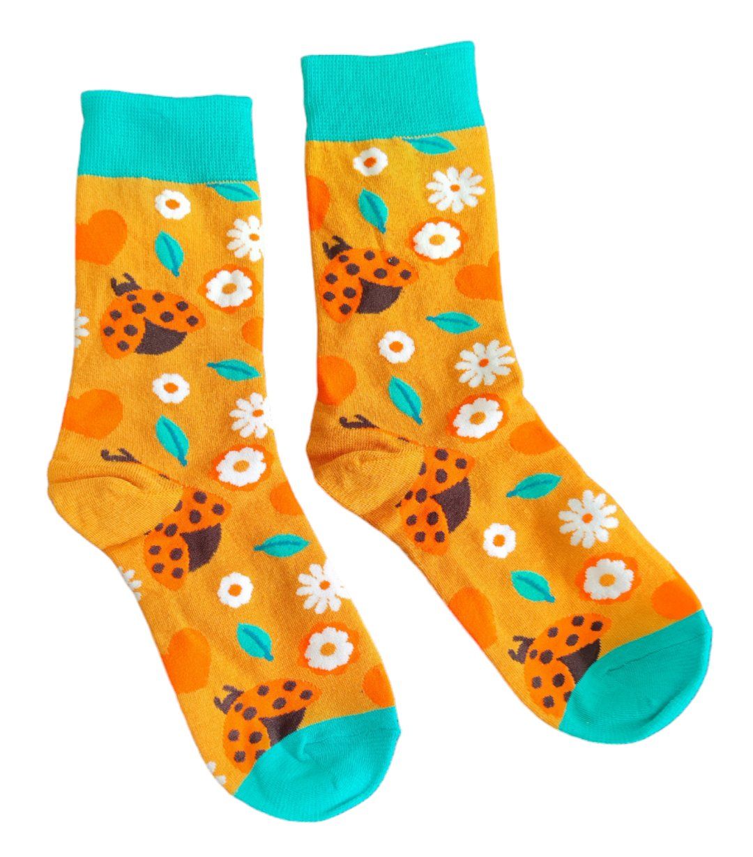 Calze: Socken Marienkäfer / Ladybug – Nuovo e nell'imballaggio originale da Zürich venduto da amysmith