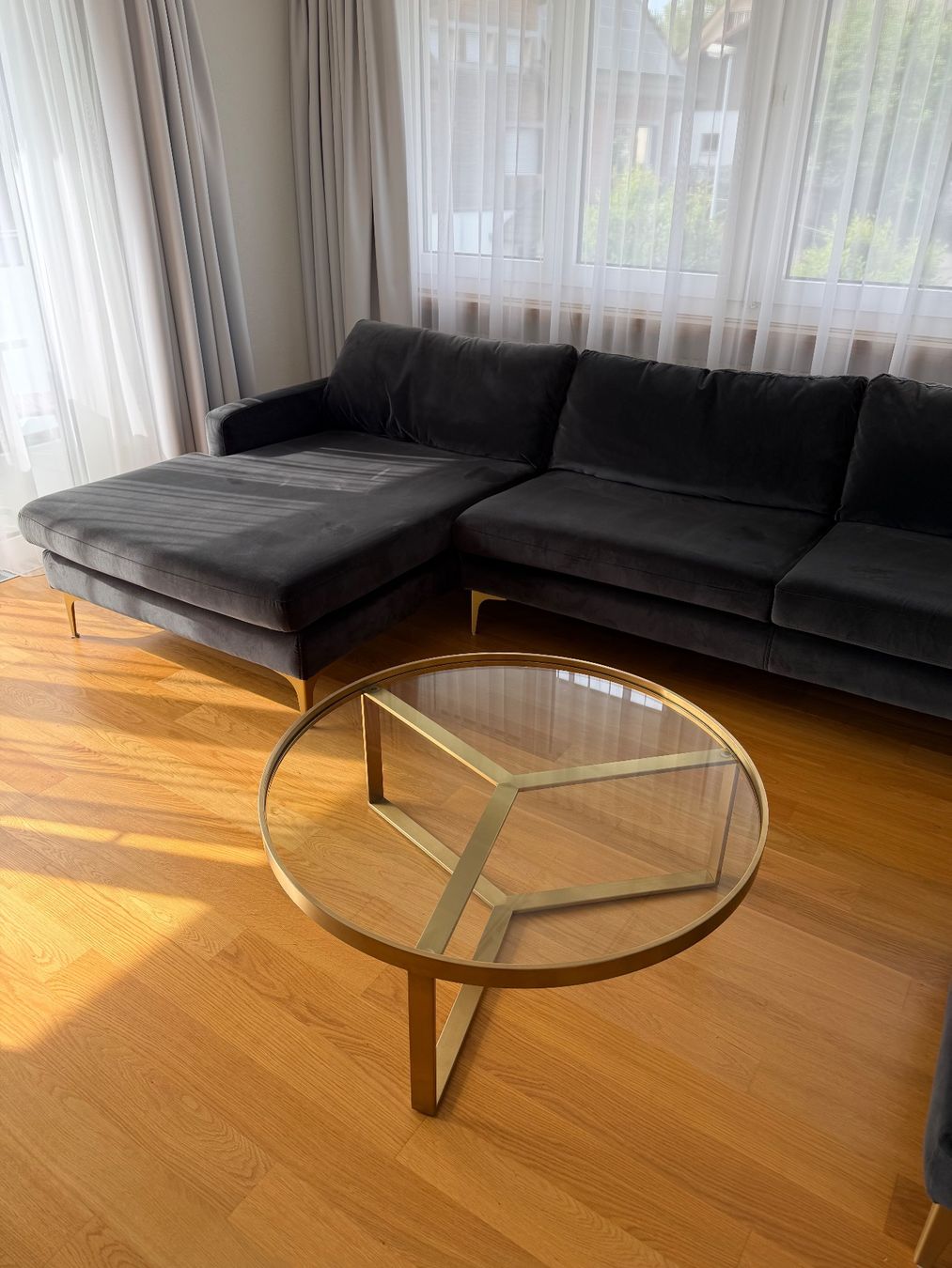 Sofacompany Divani: Blaues Sofa mit Samtbezug von der Sofacompany – Usato da Berikon venduto da espryte 6