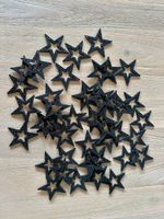 Sterne in schwarz, ca. 5cm (40 Stück)