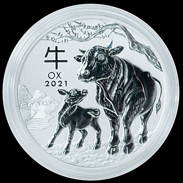 ROLLE À 20 STÜCK 1 OZ LUNAR III OCHSE 2021 SILBER UNZE OX Kaufen auf Ricardo