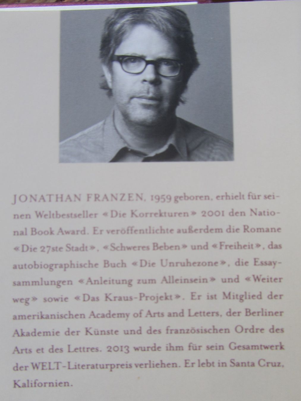 Livres: Jonathan Franzen:  UNSCHULD – D'occasion à Seengen par mikelele 3
