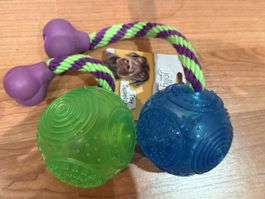 3 Neue Hunde-Spielzeuge, Bälle, neu!