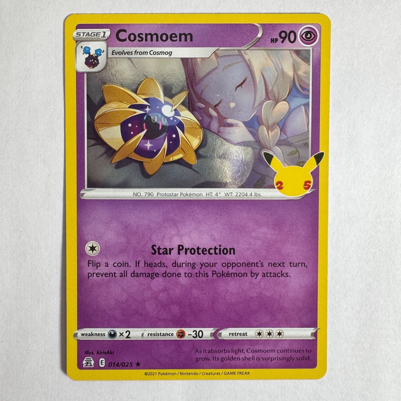 Pokémon Carte collezionabili: Pokémon Cosmoem - 14 / 25 Celebrations - ENG – Nuovo (secondo la descrizione) da Staad SG venduto da miaCards