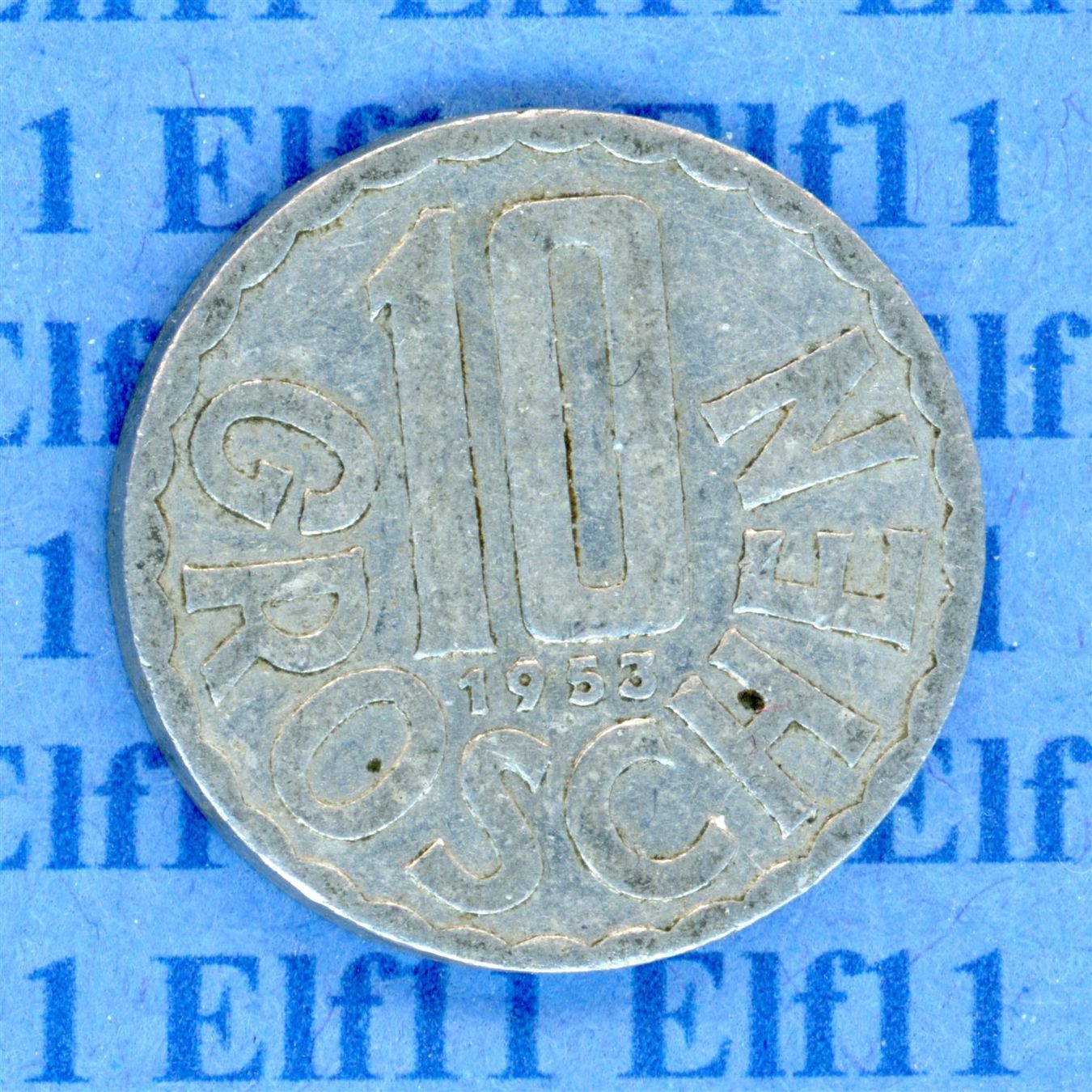 Tutti le monete: ATS___0.10 1953 ss 10 Groschen – Usato da Widnau venduto da Elf11