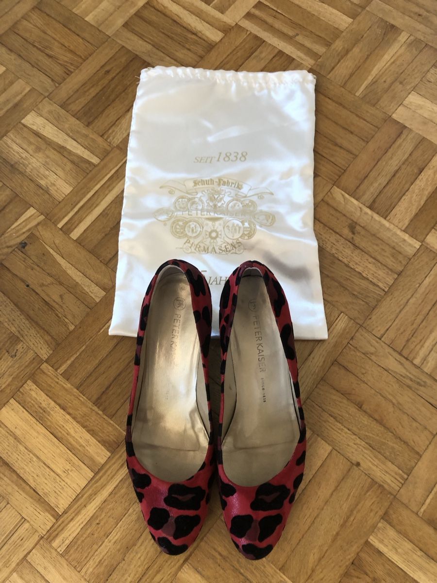 Kaiser Scarpe da donna: Peter Kaiser Pumps, Rot/Schwarz, Leoprint, Grösse 39 – Usato da St.Gallen venduto da sangi56 1