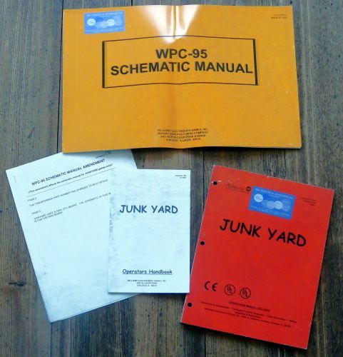 Flipper: Junk Yard Handbuch Schema + Manual – Usato da Schalunen venduto da schwabspielautomaten
