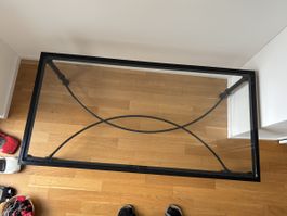 Schwarzer Glas Couchtisch
