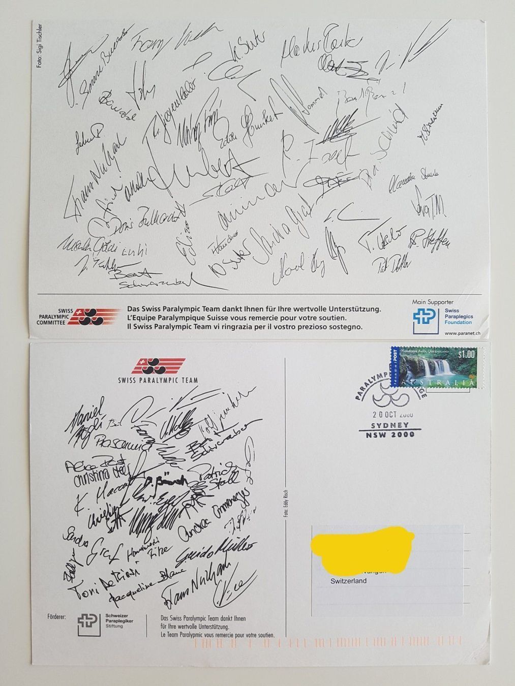 Autografi: Original Team-Karten PARALYMPICS – Usato da Zweidlen venduto da Wtf 1