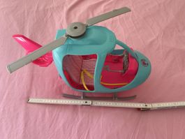 Grand Hélicoptère jouet rose et bleu, plus de 40 cm