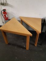 Ecktisch aus massivem Holz