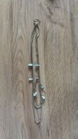 Goldene Halskette, 3-lagig, Modeschmuck