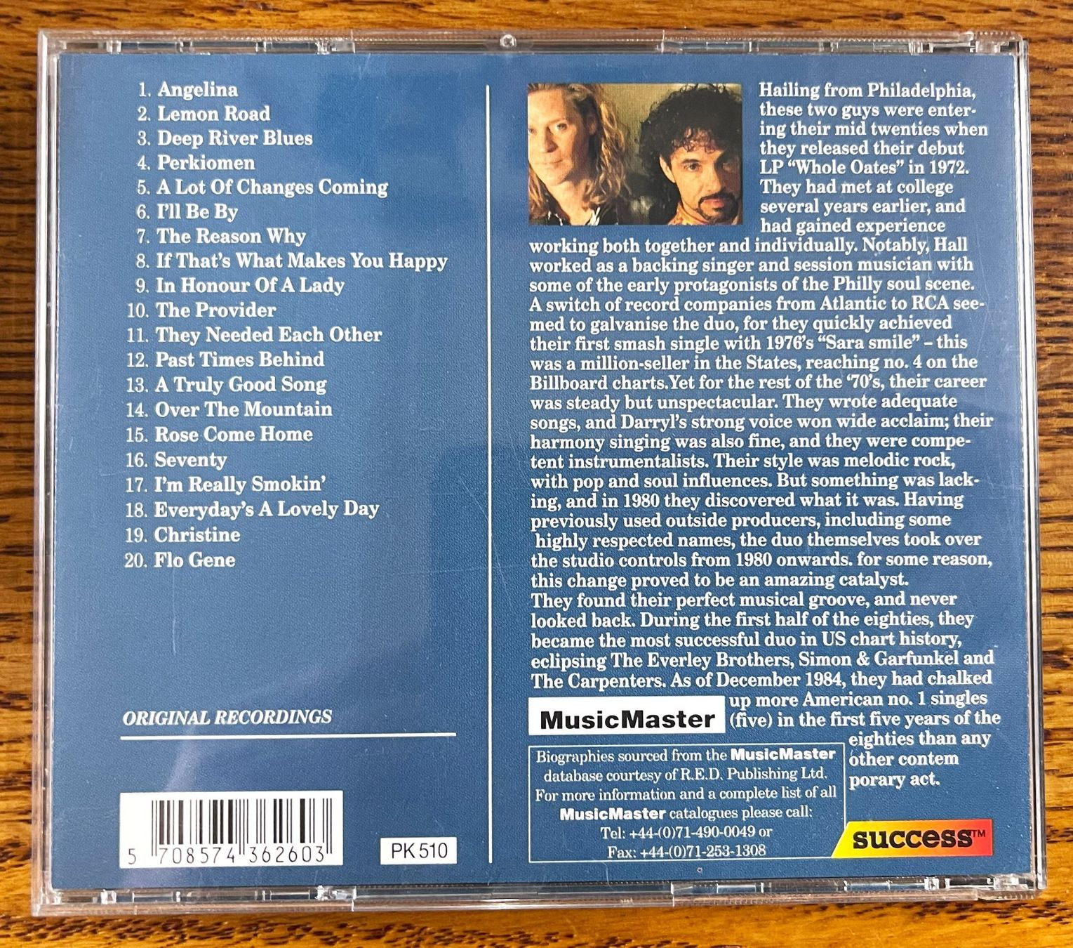 CD: Angelina: Hall & Oates CD – Usato da Oftringen venduto da Vucki 1