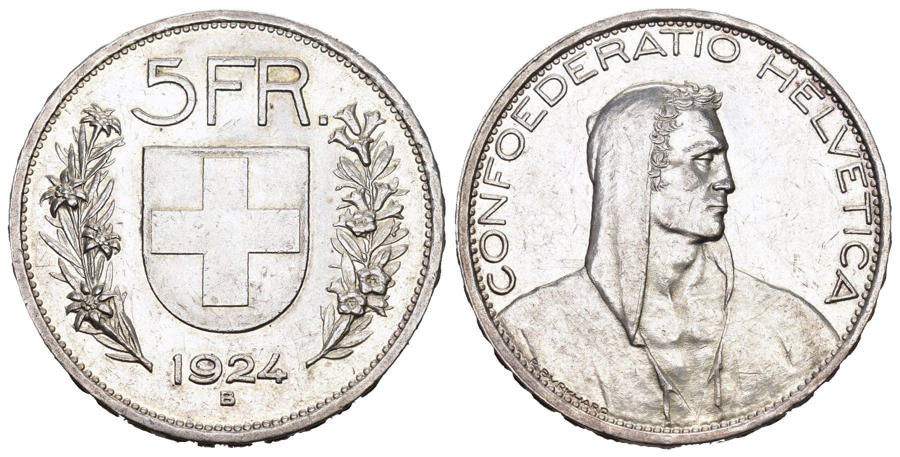 Alle Münzen: Schweiz 1924 – Gebraucht aus Bern von numismatictops