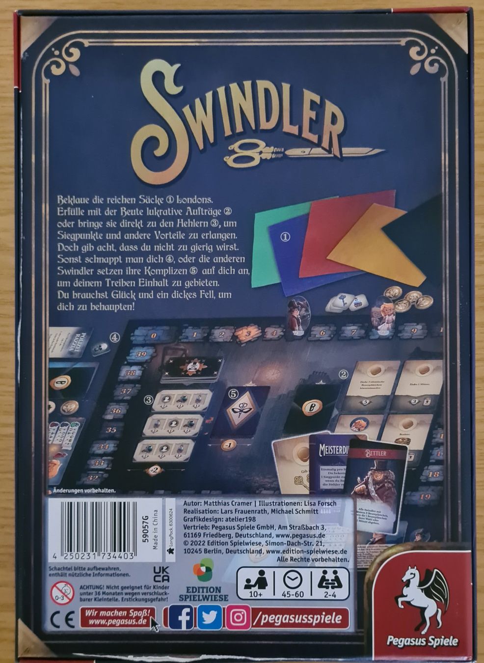 Pegasus Spiele Giochi: Swindler – Usato da Aarburg venduto da bohnanza21 1