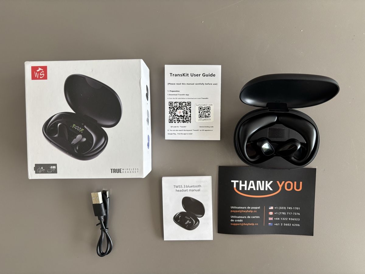 Kopfhörer: Traducteurs et écouteurs sans fil TransKit TW55 Bluetooth  – Neu und originalverpackt aus Villeneuve VD von Alakazam
