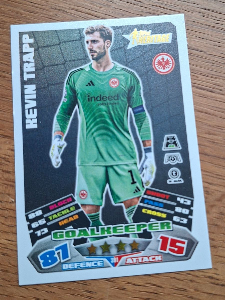 Topps Sammelbilder & Trading cards: Topps Match Kevin Trapp Karte 391 – Neu (gemäss Beschreibung) aus Zürich von Pascual