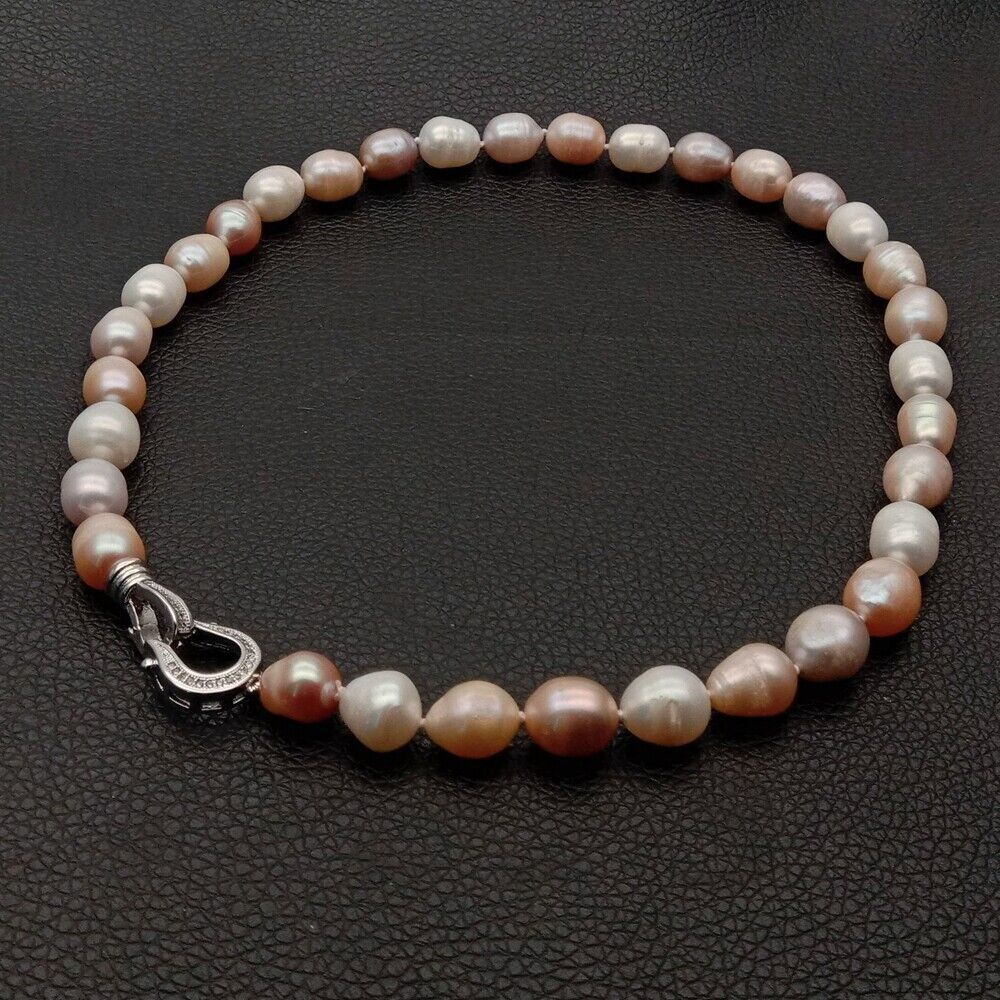Catenine: Lua Perlen Kette Echte 1cm Collier Perle Vrai Halskette – Nuovo (secondo la descrizione) da Prilly venduto da ilyria73 3