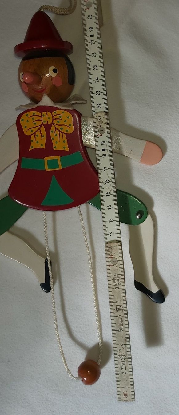 Spielzeuge: Holz-Hampelmann, Pinocchio 😀 – Neu (gemäss Beschreibung) aus Greppen von 86Sina 3