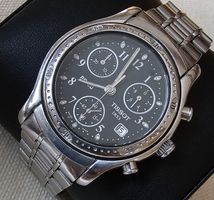 Tissot PR 50 Chronograph Saphir Glas Elegante Herrenuhr 